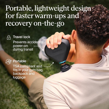 Therabody Mini 3rd Gen Massage Gun | Travel Essential, Black