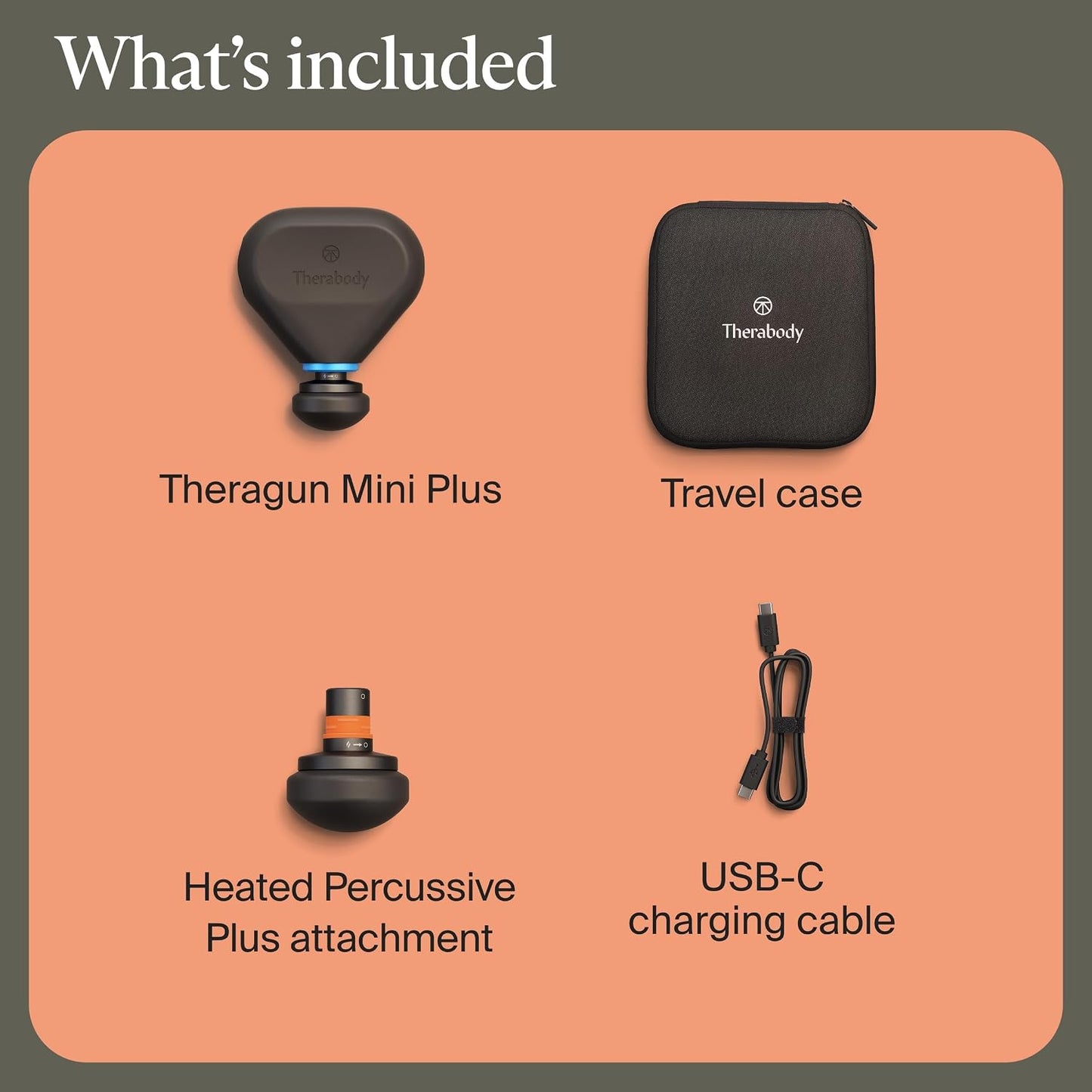 Therabody Mini 3rd Gen Massage Gun | Travel Essential, Black