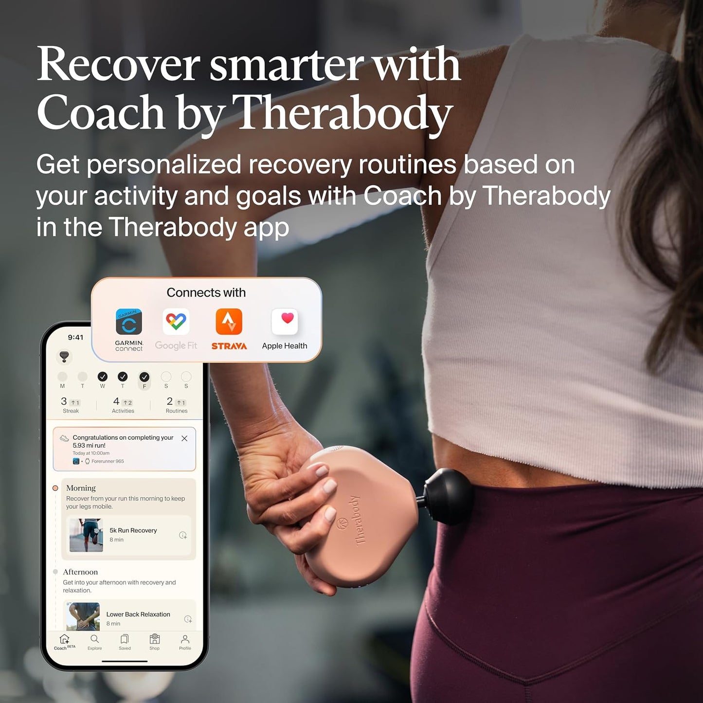 Therabody Mini 3rd Gen Massage Gun | Travel Essential, Black
