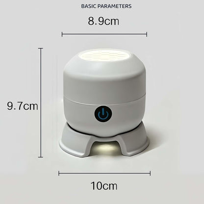 Dynamic 360° Rotating Ocean Wave Projector Night Light, Multi-Angle Projection Base, Plug & Play USB Dimmable Mood Light for Bedroom Meditation, Adults Home Theater Relaxation (1)