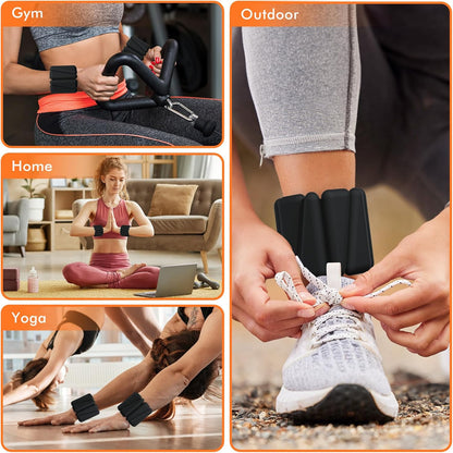 Wrist Weights, Ankle Weights for Women Men, Adjustable Wrist Weighted Bracelet for Home Gym Workout, Running, Yoga, Exercise, Strength Training