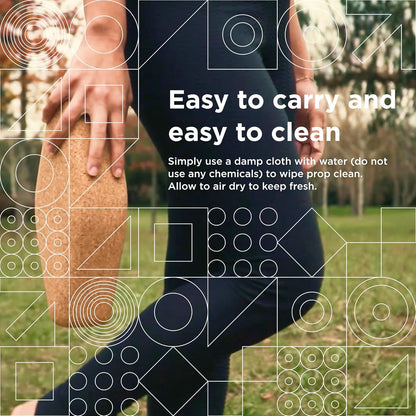 Cork Yoga Block | Non-Toxic, Alternative To Foam Yoga Blocks | Odorless, Soft, Non-Slip, Workout & Exercise | Yogi Gift Accessories | Men & Women | Eco Friendly, Sustainable