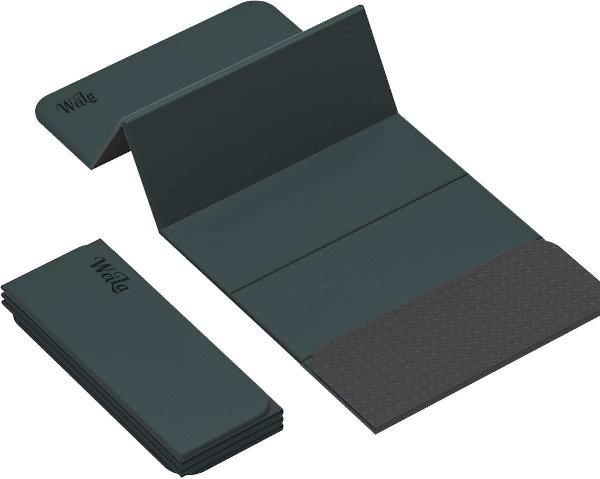 1/2 Inch Extra Thick Yoga Mat Pilates Equipment, 70"x24" Odorless Workout Mats for Home Gym, Non-slip Exercise Mats for Women Men Home Workout, Foldable Yoga Mats for Travel Camping Sleeping