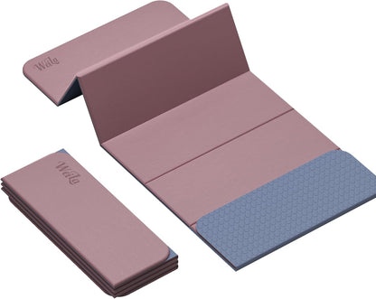 1/2 Inch Extra Thick Yoga Mat Pilates Equipment, 70"x24" Odorless Workout Mats for Home Gym, Non-slip Exercise Mats for Women Men Home Workout, Foldable Yoga Mats for Travel Camping Sleeping