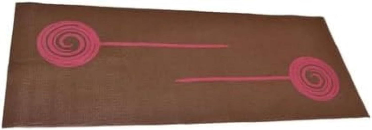Yoga Mat for Exercise - Non Slip Thick Comfortable Workout Floor Mat for Adults and Kids - Eco Friendly Foldable Yoga Mat for Yoga, Pilates, Gym and Stretching