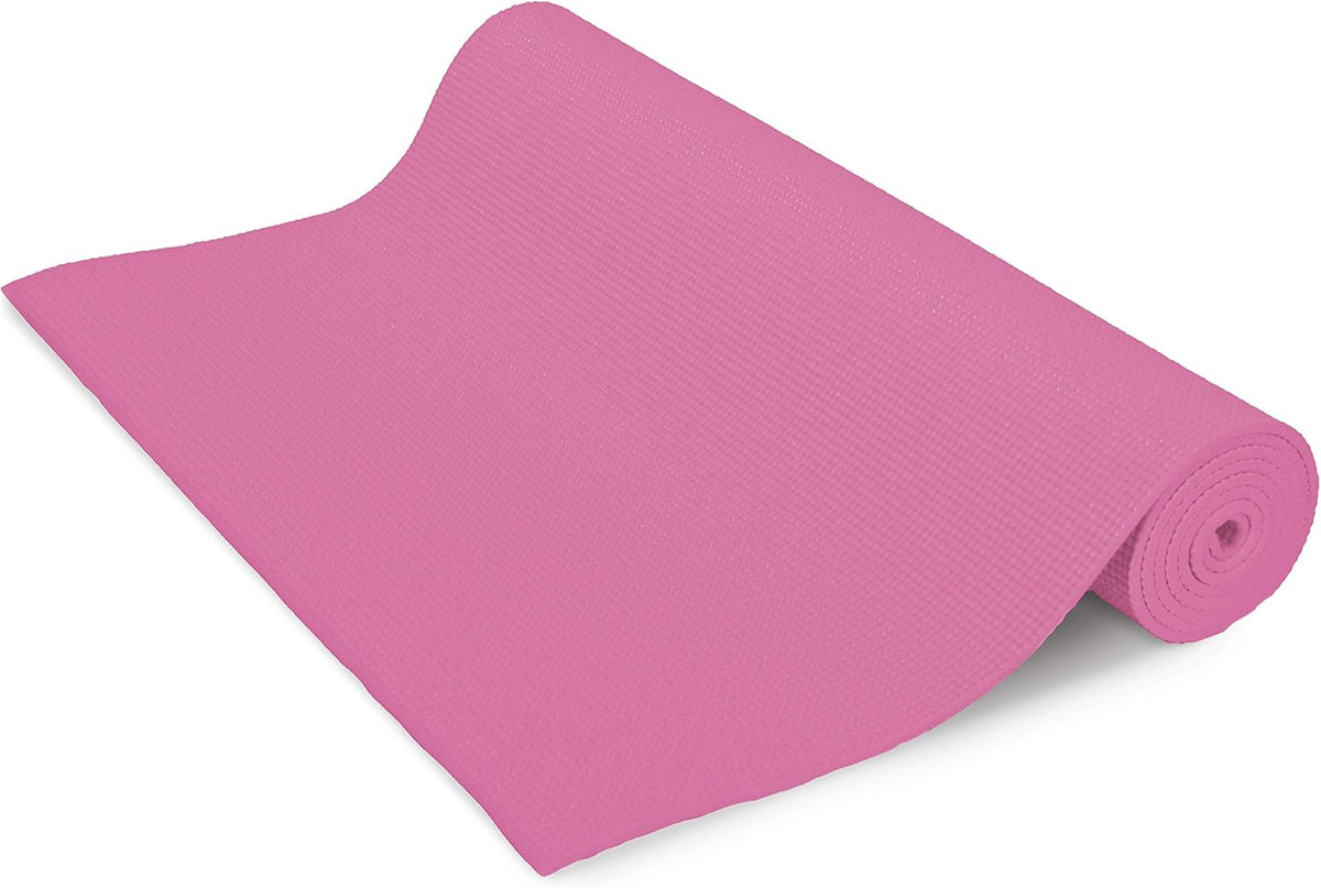 Yoga Mat for Exercise - Non Slip Thick Comfortable Workout Floor Mat for Adults and Kids - Eco Friendly Foldable Yoga Mat for Yoga, Pilates, Gym and Stretching