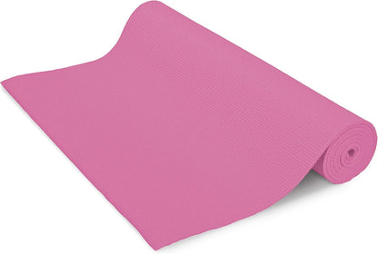 Yoga Mat for Exercise - Non Slip Thick Comfortable Workout Floor Mat for Adults and Kids - Eco Friendly Foldable Yoga Mat for Yoga, Pilates, Gym and Stretching