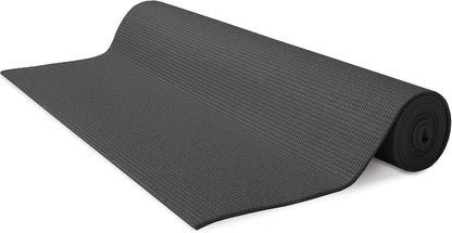 Yoga Mat for Exercise - Non Slip Thick Comfortable Workout Floor Mat for Adults and Kids - Eco Friendly Foldable Yoga Mat for Yoga, Pilates, Gym and Stretching