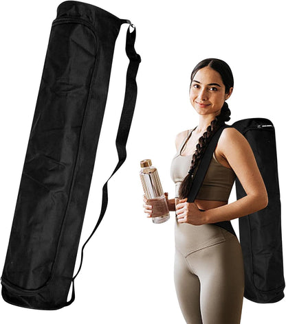 Yoga Mat Bag, Full Zip Exercise Yoga Mat Carrier Bag with Adjustable Strap, Yoga' Mat' Carry Bags Pilates Bags for Women & Men