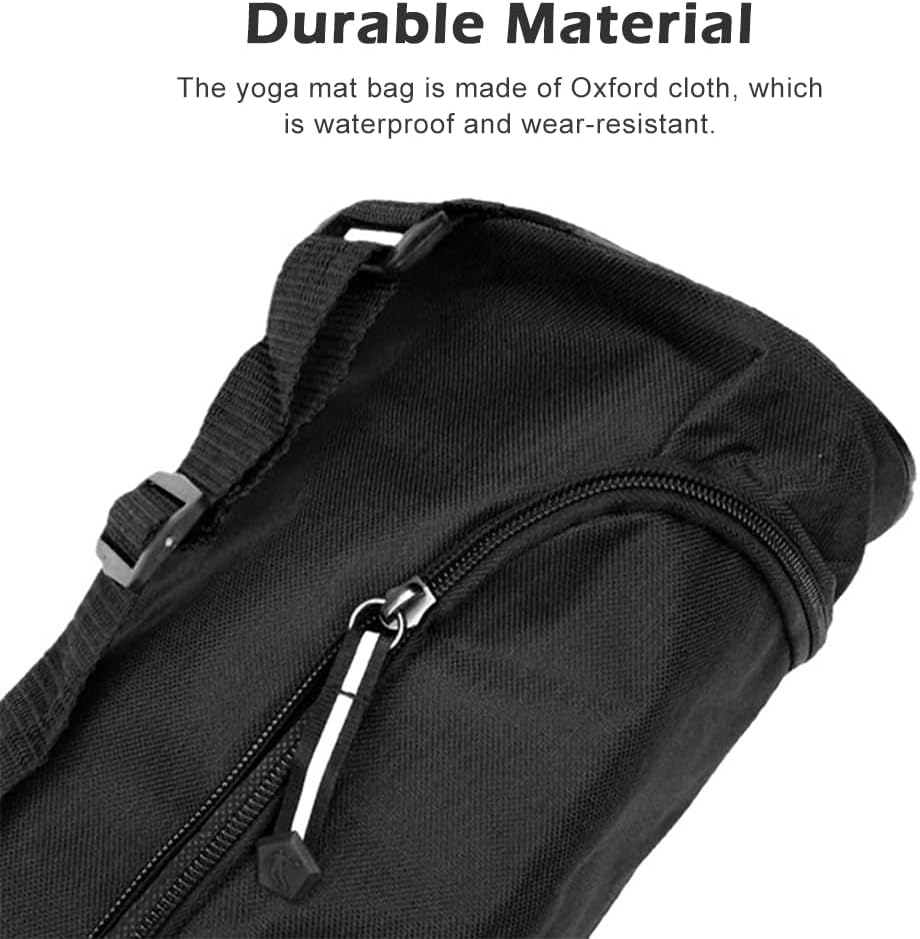 Yoga Mat Bag, Full Zip Exercise Yoga Mat Carrier Bag with Adjustable Strap, Yoga' Mat' Carry Bags Pilates Bags for Women & Men