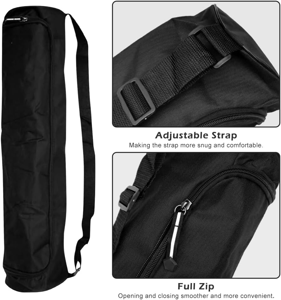 Yoga Mat Bag, Full Zip Exercise Yoga Mat Carrier Bag with Adjustable Strap, Yoga' Mat' Carry Bags Pilates Bags for Women & Men