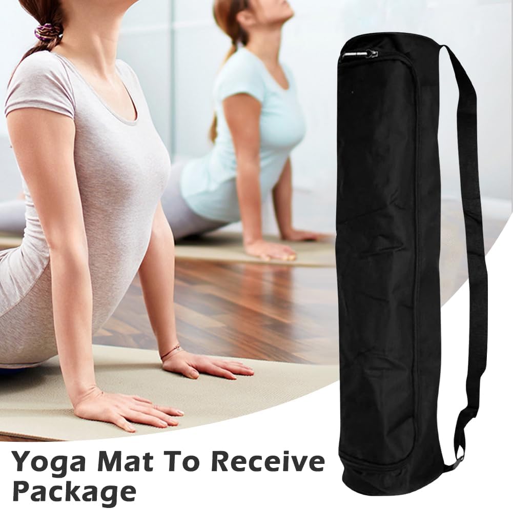 Yoga Mat Bag, Full Zip Exercise Yoga Mat Carrier Bag with Adjustable Strap, Yoga' Mat' Carry Bags Pilates Bags for Women & Men