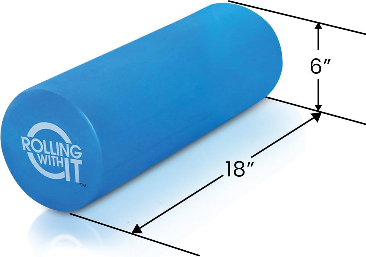 Foam Roller with High Density for Physical Therapy, Muscle Roller for Exercise and Muscle Recovery, Eco-Friendly Back Roller, Firm and Smooth Surface Massage Roller, Select Your Size
