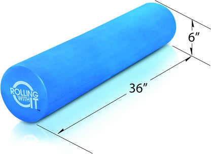 Foam Roller with High Density for Physical Therapy, Muscle Roller for Exercise and Muscle Recovery, Eco-Friendly Back Roller, Firm and Smooth Surface Massage Roller, Select Your Size