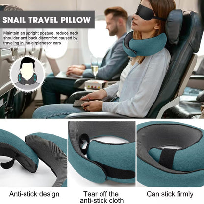 Travel Pillow for Airplanes, 2026 New Memory Foam Neck Pillow with Chin Wrap for Traveling, Suitable for Airplanes, Offices and Cars