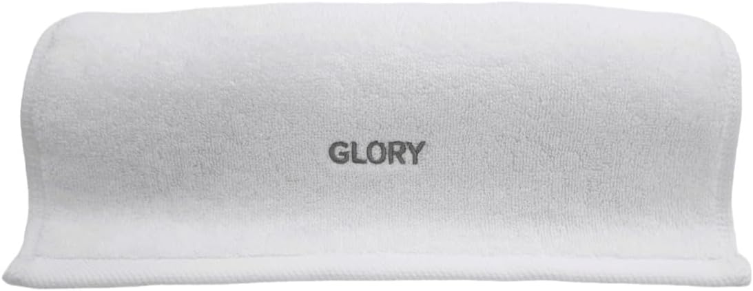 Glory Gym Towel - 100% Organic Cotton - Soft and Absorbent for Gym, Yoga, spa Dimensions (29.52 X 13.78 inch) 570 GSM (White)