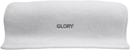 Glory Gym Towel - 100% Organic Cotton - Soft and Absorbent for Gym, Yoga, spa Dimensions (29.52 X 13.78 inch) 570 GSM (White)
