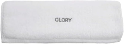 Glory Gym Towel - 100% Organic Cotton - Soft and Absorbent for Gym, Yoga, spa Dimensions (29.52 X 13.78 inch) 570 GSM (White)