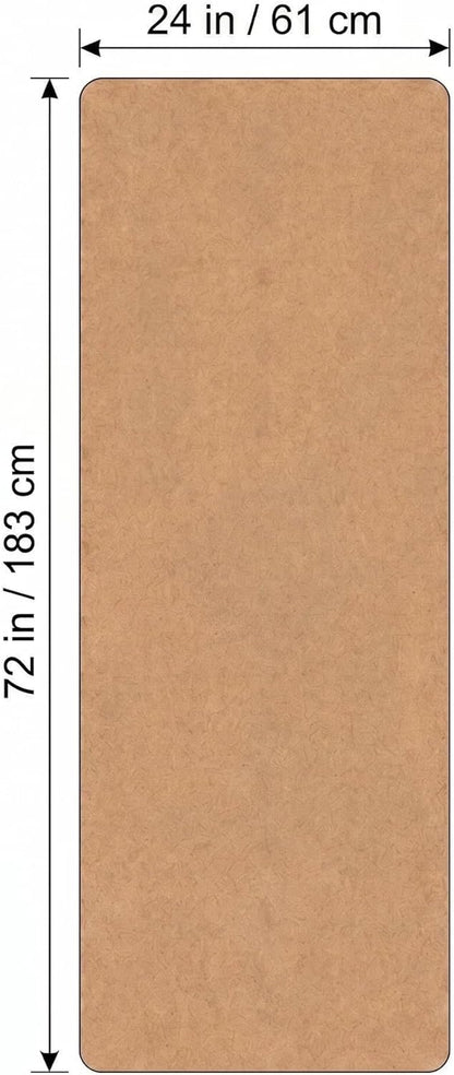 Cork Yoga Mat extra thick 6mm TPE Yoga Mat 72x24 Inch High Density Non-Slip Workout Mat Super Grip Quick-Dry for Hot Yoga, Home Gym