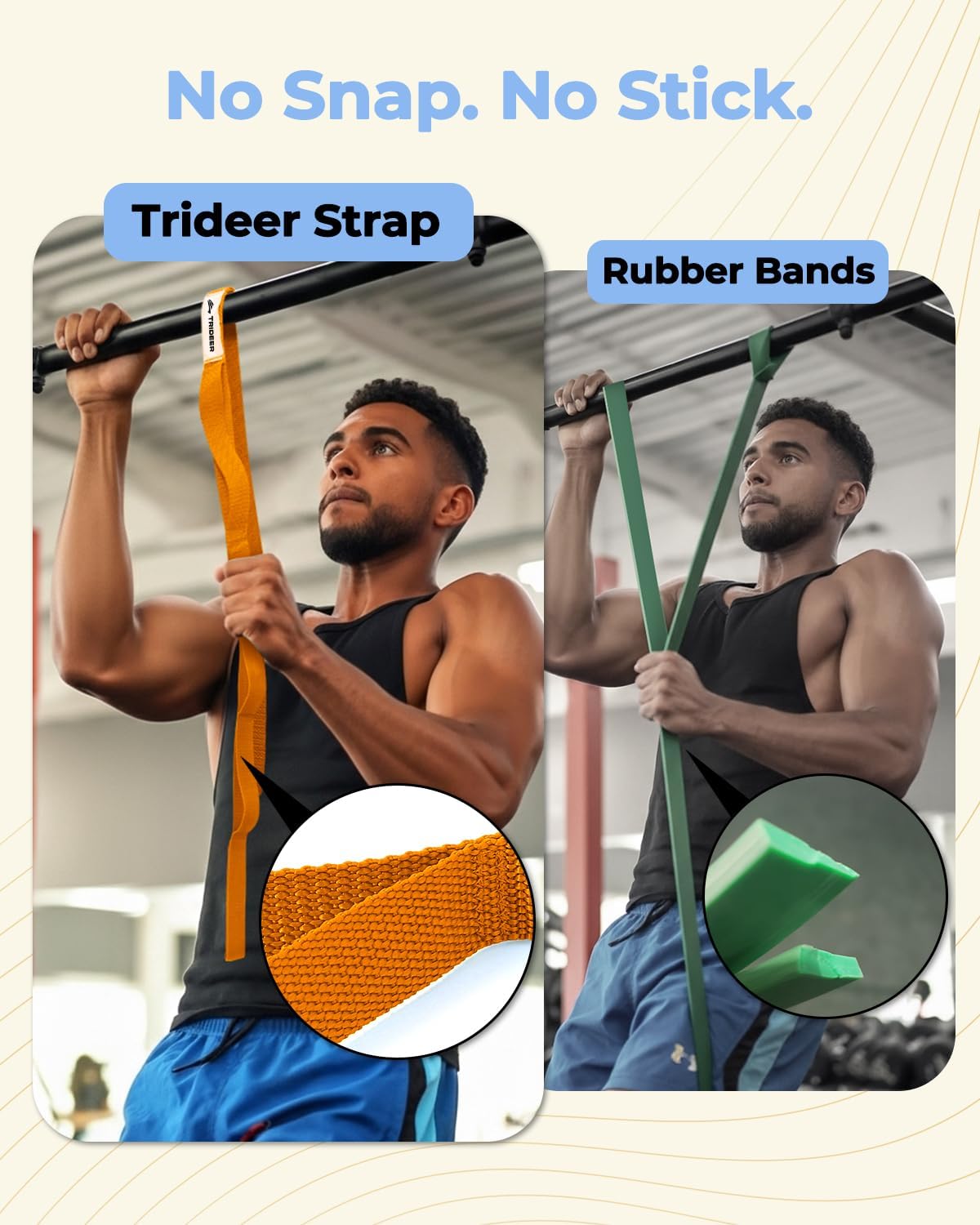 Stretching Strap with Loops & Leg Lifter, Non-Elastic PT-Style Physical Therapy Strap for Knee Replacement Rehab, Hamstring, Calf & Back Stretcher Mobility, Hip, Shoulder & Yoga