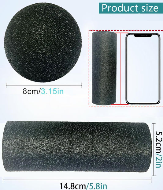 Extra Mini Foam Roller - High Density Massage Roller, Extra Small Yoga Roller for Physical Therapy, Myofascial Release, Deep Tissue & Muscle Recovery of Arms and Legs