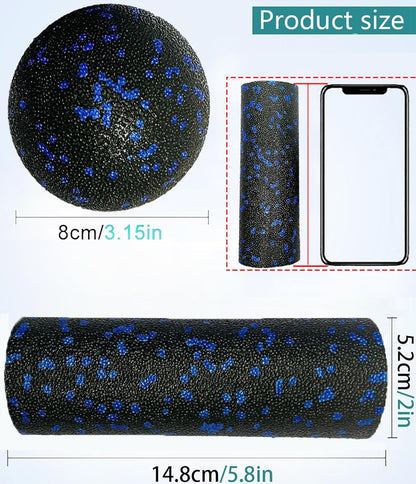 Extra Mini Foam Roller - High Density Massage Roller, Extra Small Yoga Roller for Physical Therapy, Myofascial Release, Deep Tissue & Muscle Recovery of Arms and Legs