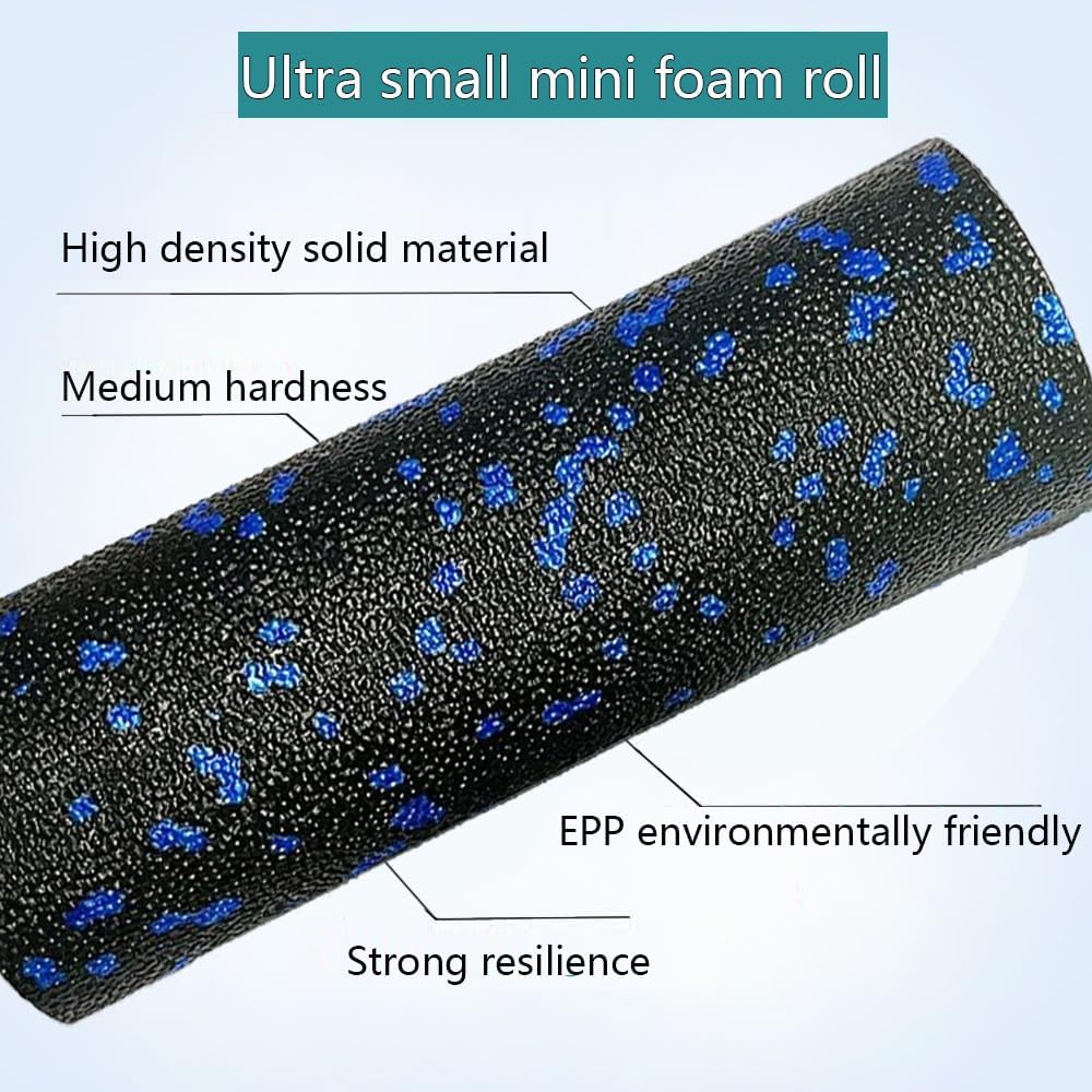 Extra Mini Foam Roller - High Density Massage Roller, Extra Small Yoga Roller for Physical Therapy, Myofascial Release, Deep Tissue & Muscle Recovery of Arms and Legs