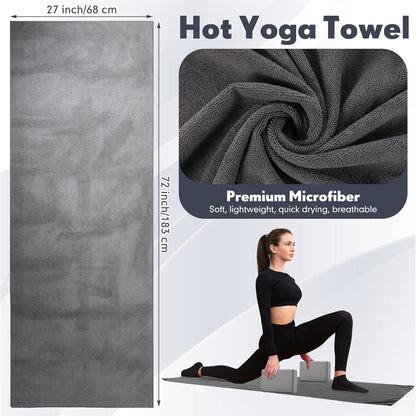 14 Pcs Yoga Kits for Home Workouts Pilates Equipment Set for Women Beginners, Hot Yoga Towel Blocks Strap, Knee Pad, Resistance Loop Exercise Band, Massage Lacrosse Ball, Pilates Ball