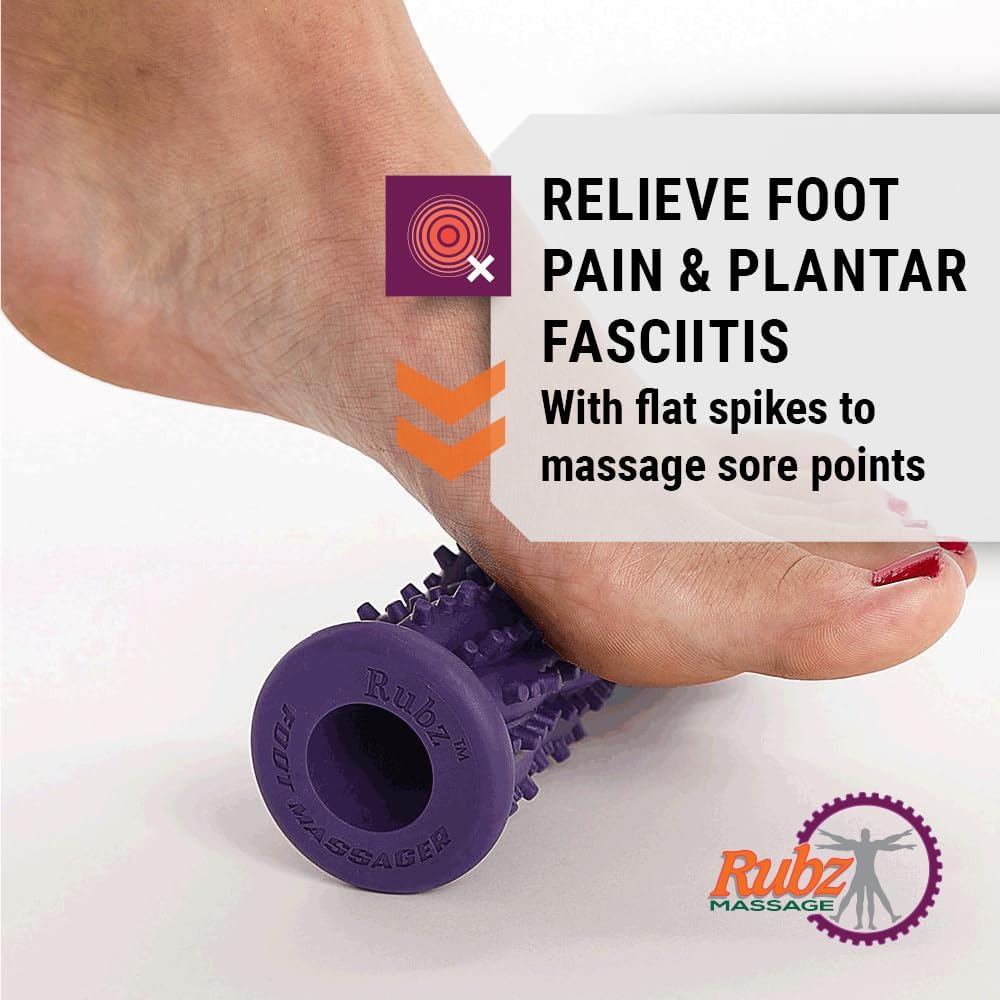 Foot Rubz Hand & Back Massage Ball - Relieve Pain from Plantar Fasciitis, Tight Muscles & Sore Feet - Massage Tool