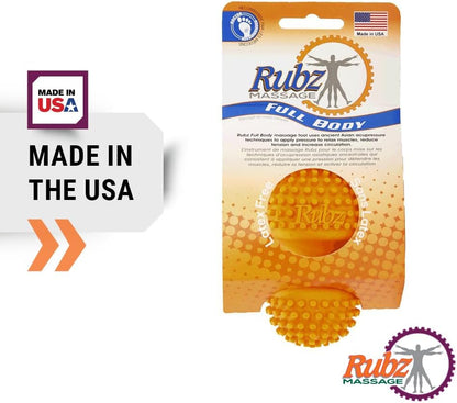 Foot Rubz Hand & Back Massage Ball - Relieve Pain from Plantar Fasciitis, Tight Muscles & Sore Feet - Massage Tool