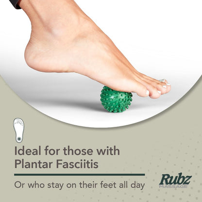 Foot Rubz Hand & Back Massage Ball - Relieve Pain from Plantar Fasciitis, Tight Muscles & Sore Feet - Massage Tool