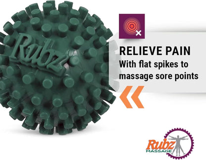 Foot Rubz Hand & Back Massage Ball - Relieve Pain from Plantar Fasciitis, Tight Muscles & Sore Feet - Massage Tool