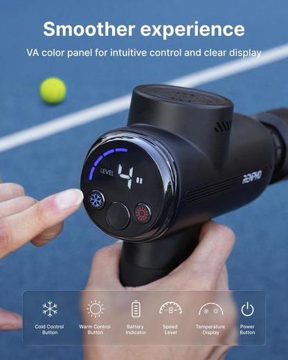 Active Power Massage Gun Deep Tissue with 12mm Amplitude, Gifts for Men Women FSA Eligible Percussion Muscle Massager, Portable Electric Handheld Massage Gun with LED Touch Display HSA