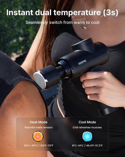 Active Power Massage Gun Deep Tissue with 12mm Amplitude, Gifts for Men Women FSA Eligible Percussion Muscle Massager, Portable Electric Handheld Massage Gun with LED Touch Display HSA