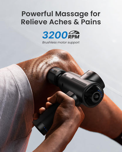 Active Power Massage Gun Deep Tissue with 12mm Amplitude, Gifts for Men Women FSA Eligible Percussion Muscle Massager, Portable Electric Handheld Massage Gun with LED Touch Display HSA