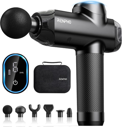 Active Power Massage Gun Deep Tissue with 12mm Amplitude, Gifts for Men Women FSA Eligible Percussion Muscle Massager, Portable Electric Handheld Massage Gun with LED Touch Display HSA