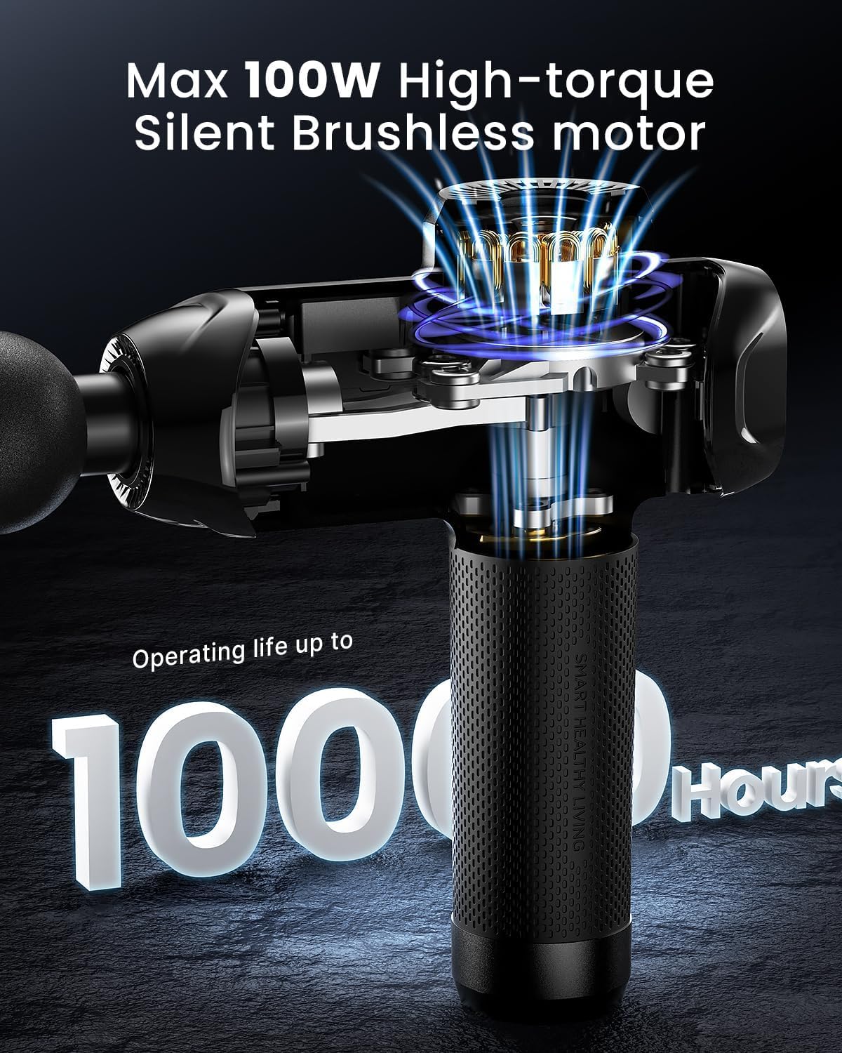 Active Power Massage Gun Deep Tissue with 12mm Amplitude, Gifts for Men Women FSA Eligible Percussion Muscle Massager, Portable Electric Handheld Massage Gun with LED Touch Display HSA