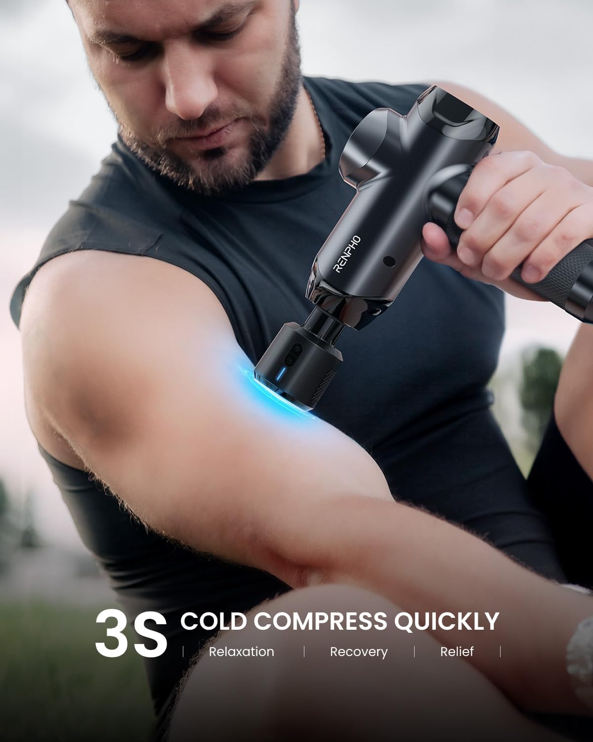 Active Power Massage Gun Deep Tissue with 12mm Amplitude, Gifts for Men Women FSA Eligible Percussion Muscle Massager, Portable Electric Handheld Massage Gun with LED Touch Display HSA