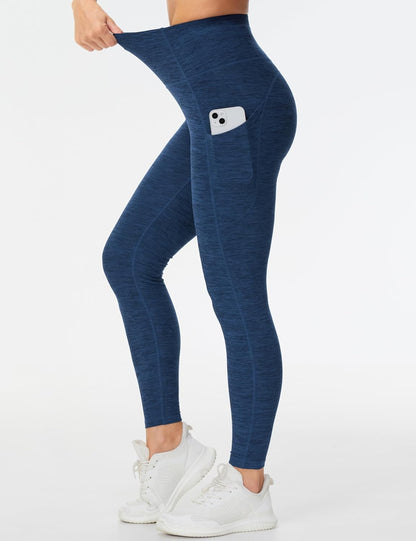 Thick High Waist Yoga Pants with Pockets, Tummy Control Workout Running Yoga Leggings for Women - Colors B