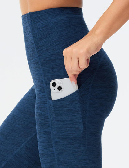 Thick High Waist Yoga Pants with Pockets, Tummy Control Workout Running Yoga Leggings for Women - Colors B