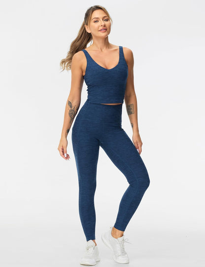Thick High Waist Yoga Pants with Pockets, Tummy Control Workout Running Yoga Leggings for Women - Colors B