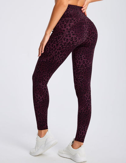 Thick High Waist Yoga Pants with Pockets, Tummy Control Workout Running Yoga Leggings for Women - Colors B