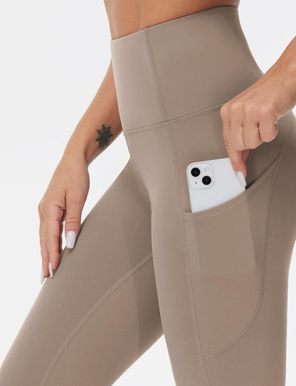 Thick High Waist Yoga Pants with Pockets, Tummy Control Workout Running Yoga Leggings for Women - Colors B