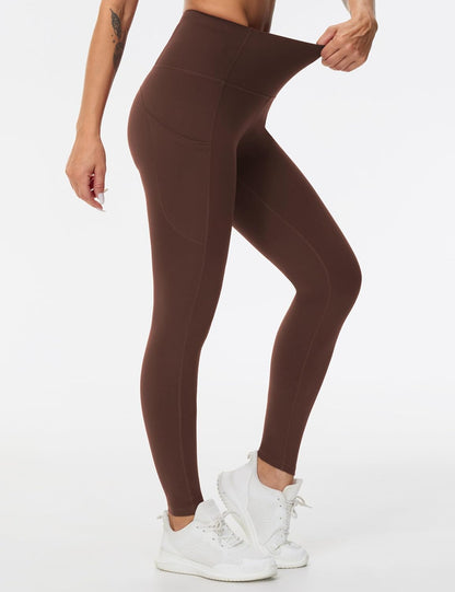 Thick High Waist Yoga Pants with Pockets, Tummy Control Workout Running Yoga Leggings for Women - Colors B