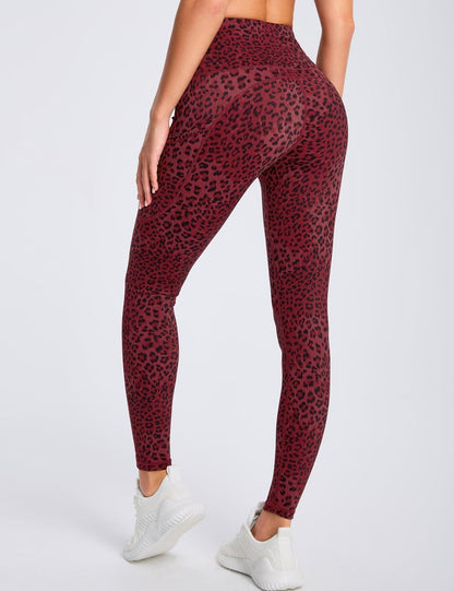 Thick High Waist Yoga Pants with Pockets, Tummy Control Workout Running Yoga Leggings for Women - Colors B