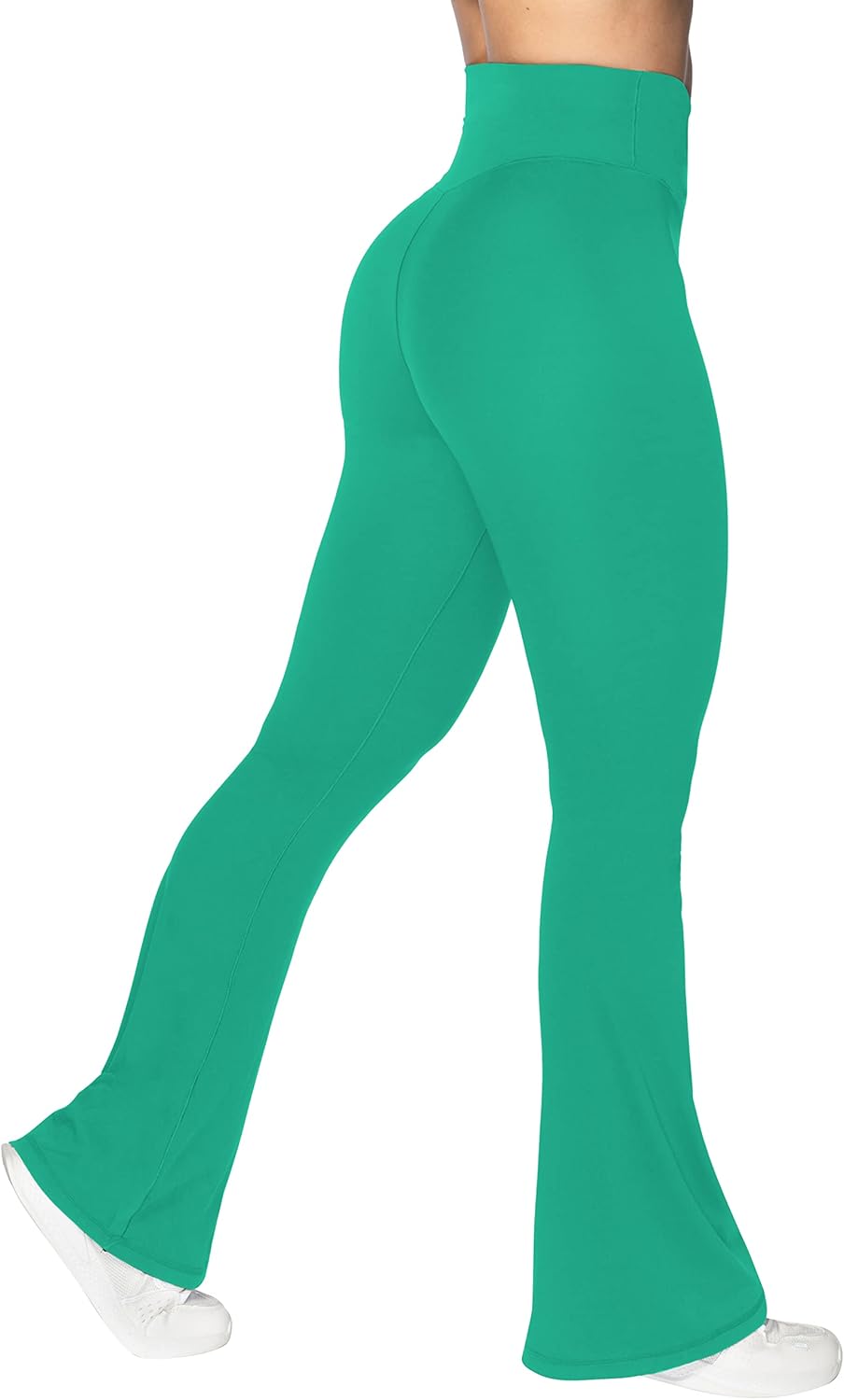 Flare Leggings, Crossover Yoga Pants with Tummy Control, High-Waisted and Wide Leg