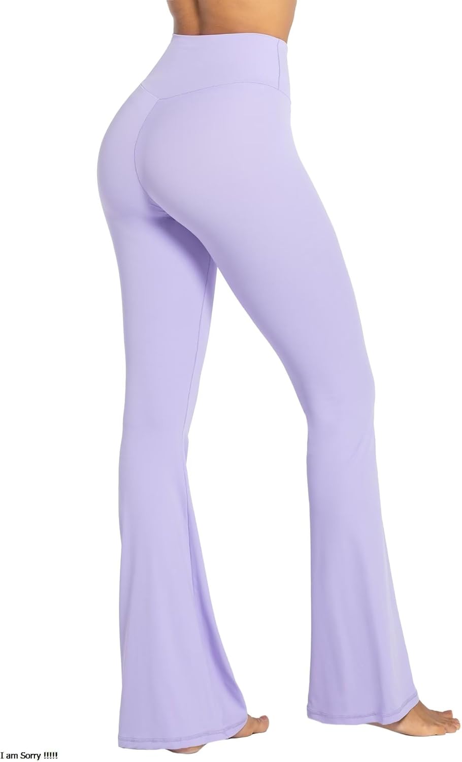 Flare Leggings, Crossover Yoga Pants with Tummy Control, High-Waisted and Wide Leg