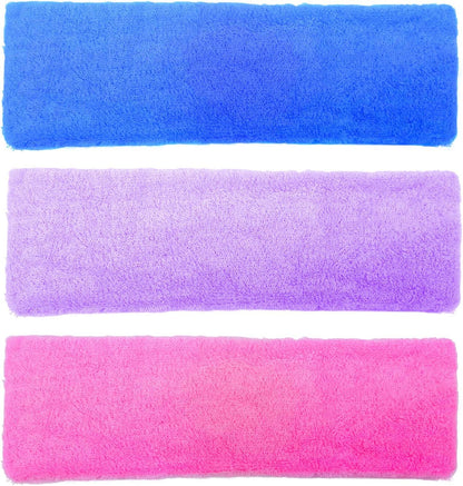 INNOLIFE 15 PCS Ultra Thin Sweatband for Women, Yoga Headbands, Soft Cotton Sweatbands Fabric Headbands for Indoor Outdoor Yoga Exercise Fitness