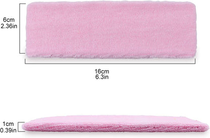 INNOLIFE 15 PCS Ultra Thin Sweatband for Women, Yoga Headbands, Soft Cotton Sweatbands Fabric Headbands for Indoor Outdoor Yoga Exercise Fitness