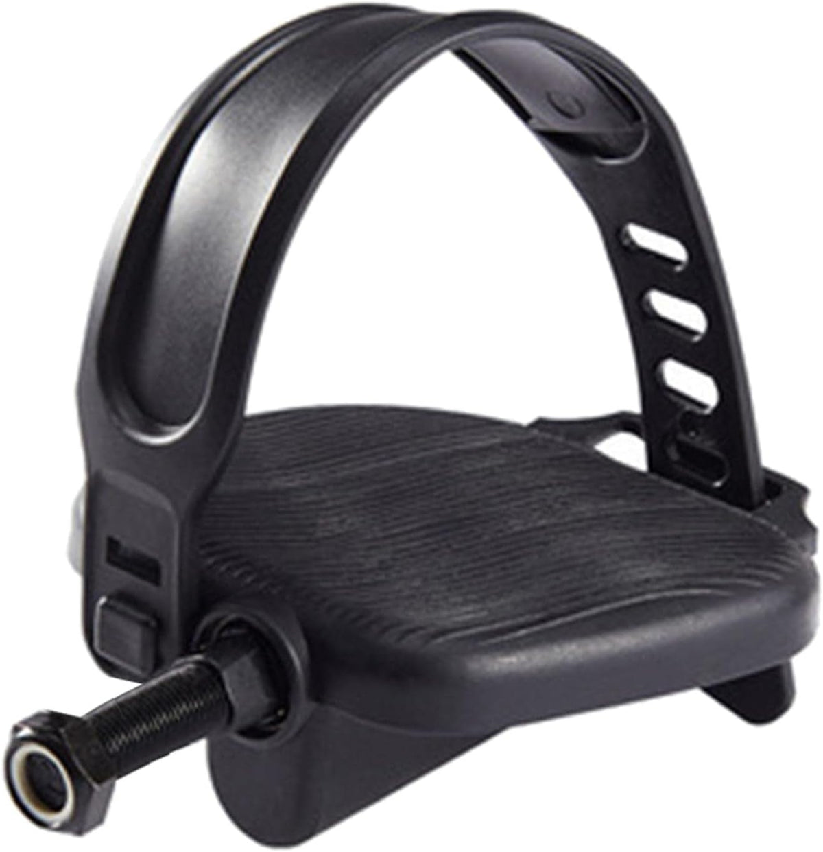 Exercise Bike Pedals with Adjustable Straps Non Slip 1/2-9/16-Inch Spindle Pedal